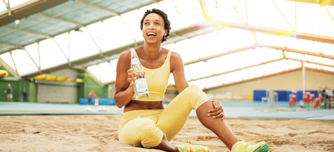 Olympiasiegerin Malaika Mihambo: Mineralwasser ist für mich der optimale Durstlöscher